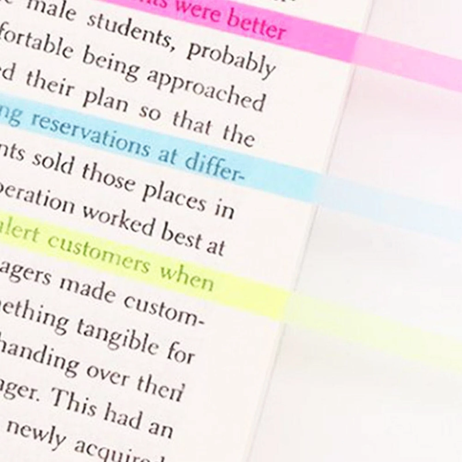 Catatan Perekat Panjang Sederhana Stiker Kertas Catatan Portabel untuk Sekolah Kantor