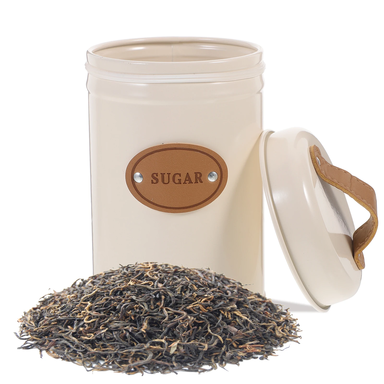 

Sealed Coffee Canister Metal Storage Jars Tea Container Dustproof Container Sucrier Nordic Style Tea Dispenser