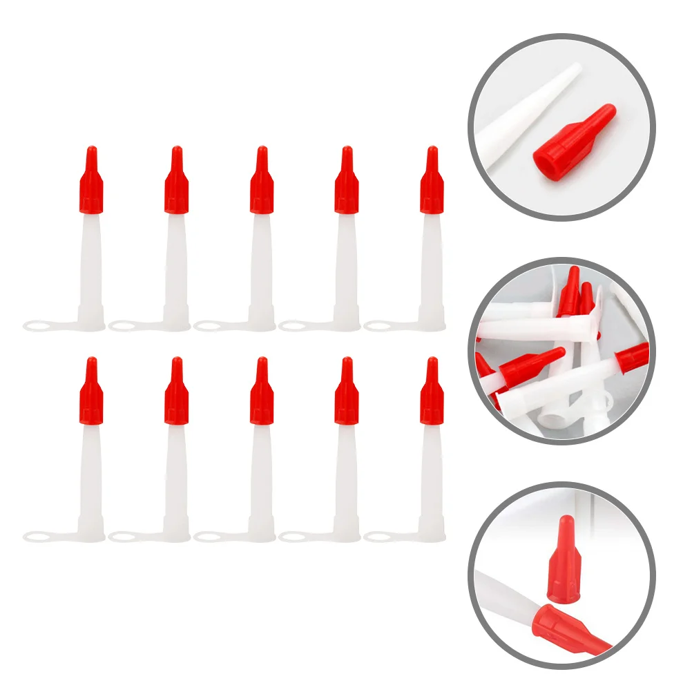 10 قطعة فوهات تمديد السد شكل مدمج أداة السد تسرب فوهة نصائح السد نصائح السد تمديد فوهة #3