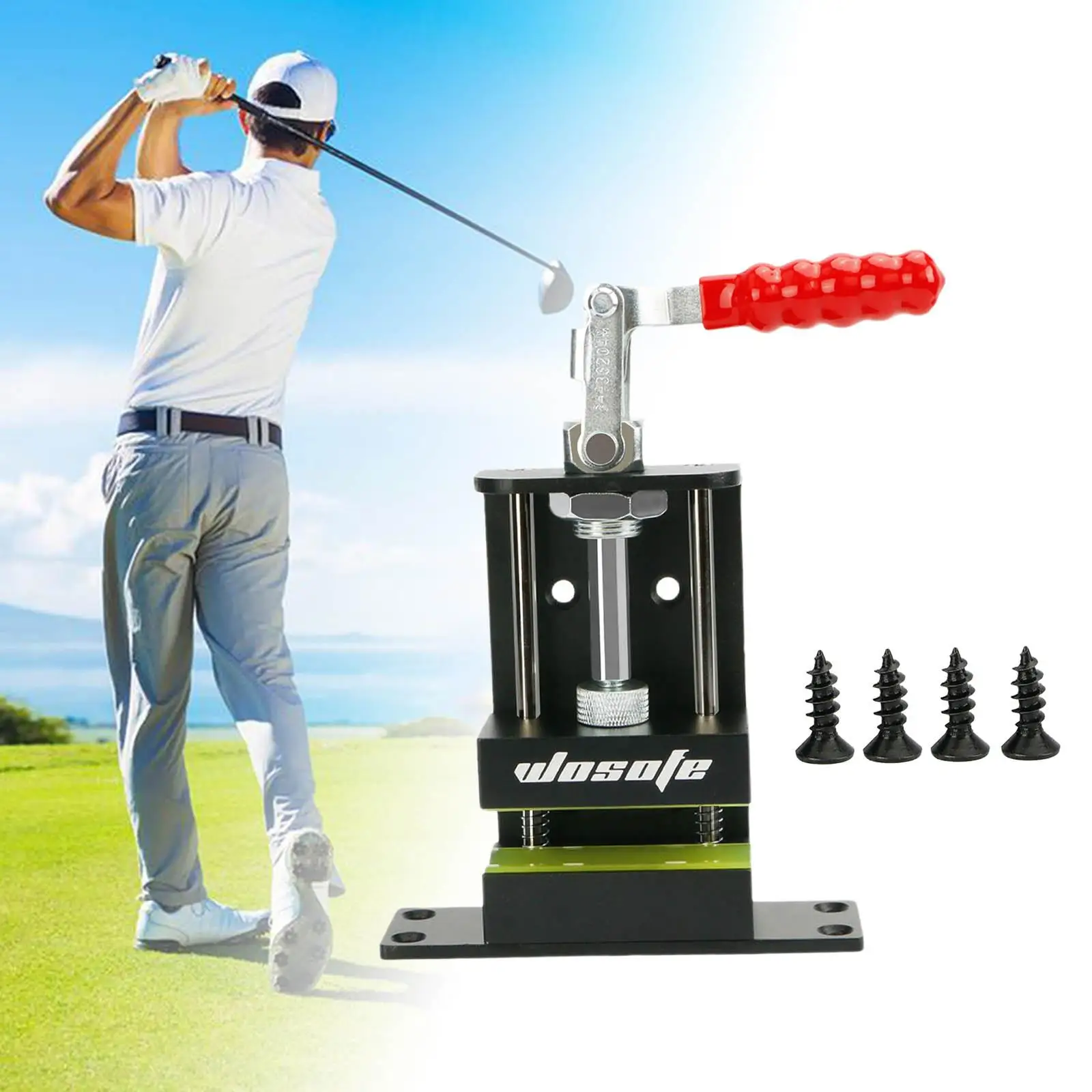 Golf Club Regrip Vise Portable Accessories Heavy Duty Men Women Repairing Simple Professional Gift Regripping Golf Clubs Shaft