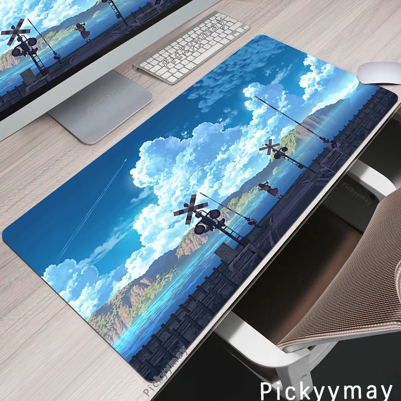 Office Large Mouse Pad Sky Clouds Computer Mousepads Gaming Mousepad Big Keyboard Mat Gamer Mouse Pads Desk Mats Anime Scenery