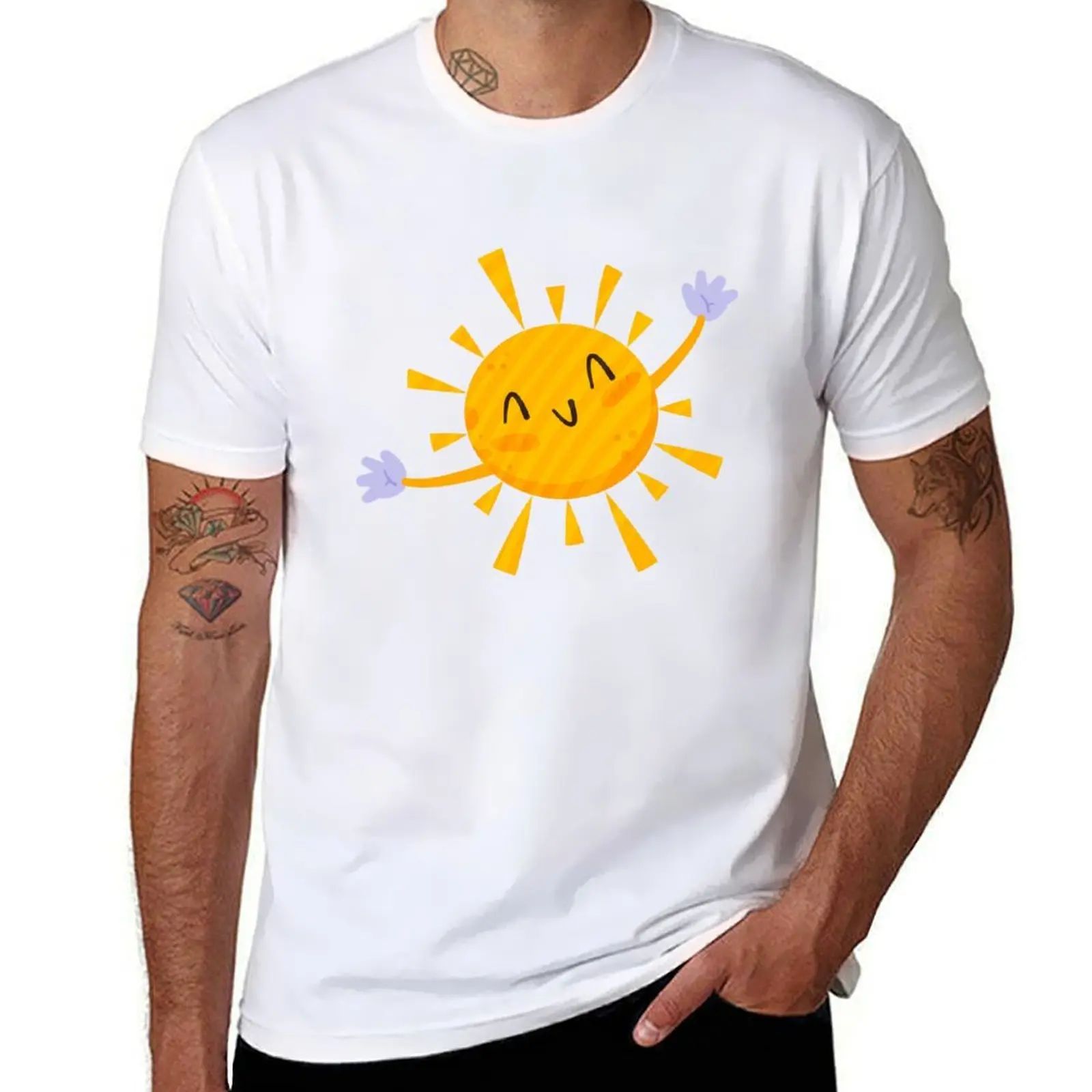 

Solar Embrace T-Shirt essential t shirt t shirt men 100% cotton luxury brand T-Shirt