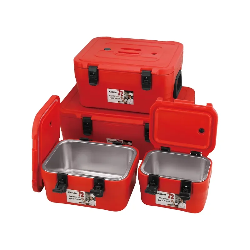 OEM ODM Heavy Duty 8L 18L 32L 48L Rectangular Kitchen Food Storage Container 4-piece Set Stainless Steel Heat Insulation