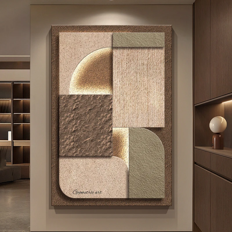 Italian Style Light Luxury Decorative Paintings With A High-end Feel, Corridor Hanging Paintings, Three-dimensional Mural Lights
