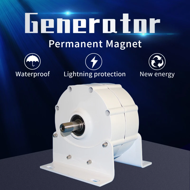 

Permanent Magnet Generator 12V 24V 48V 3 Phase Gearless AC Alternators Use For Wind Water Turbine Diesel Engine 5000W