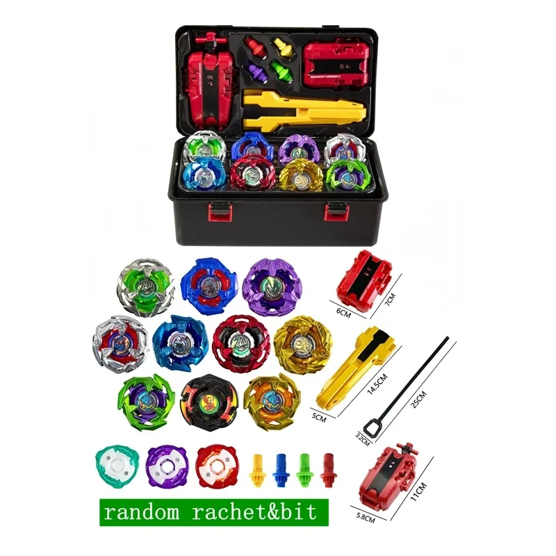 Takara Tomy Lançateur 10/12PCS BX Bey X Tool Box Set Cadeau Jouets Tops avec Poignée, Lanceurs