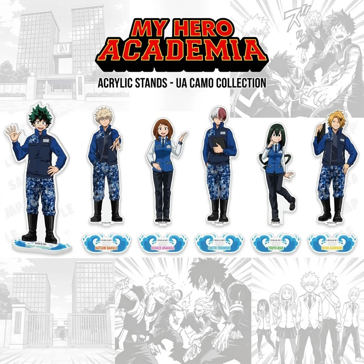 Anime My Hero Academia 15cm Acrylic Stand, Deku Bakugo Todoroki, Desk Decor, Halloween Party Favor Collectible Gift Keychain