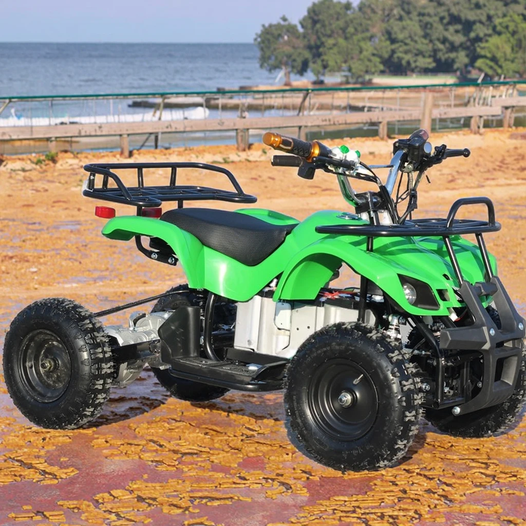 49cc Gas Powered Kids ATV 4-Wheeler 2-Stroke Automatic Quad Bike for Children with Front & Rear Utility Racks Off-Road