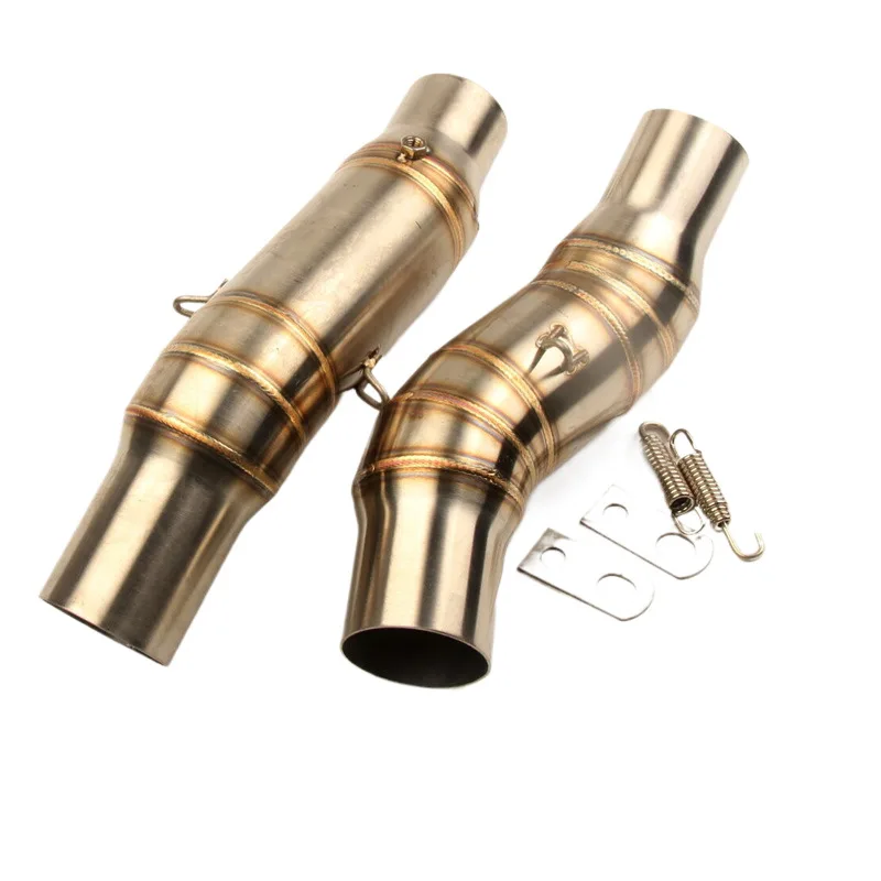 Mid Section of Motorcycle Exhaust Pipe