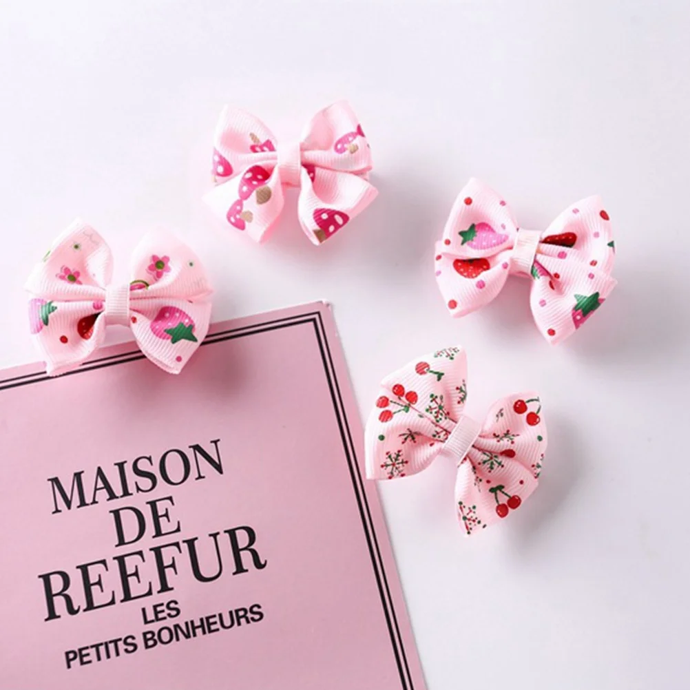 

15 шт., заколки для волос с принтом для маленьких девочек, блестящие цветочные тканевые аксессуары для волос для маленьких девочек, разноцветный мягкий клатч