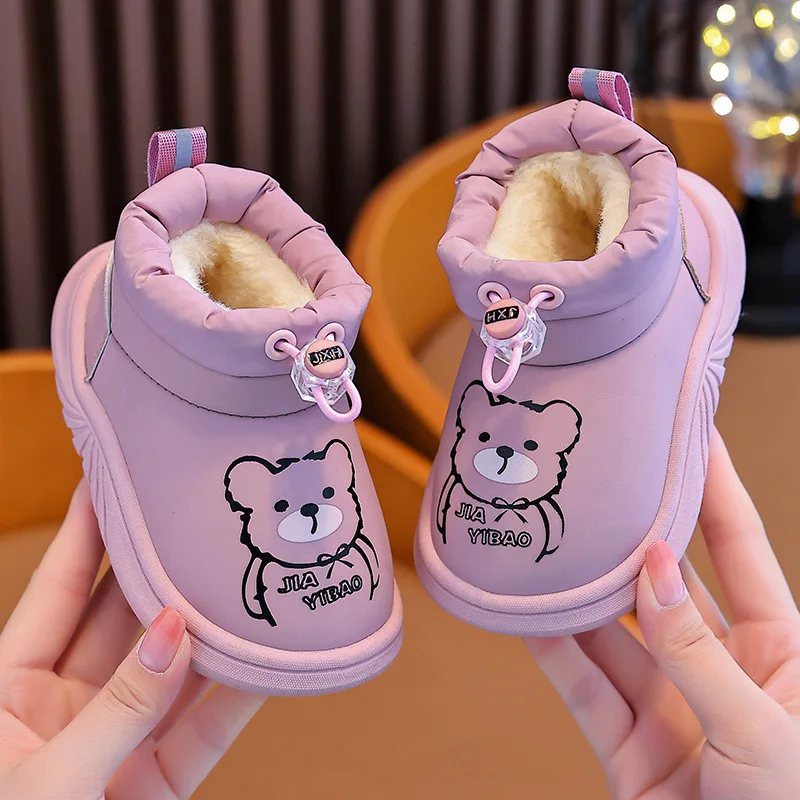 Children Shoes Winter New Cotton Plush Toddler Shoes for Newborn Baby Lovely Soft Soled Casual Shoes Child Sneakers Zapatos Niño