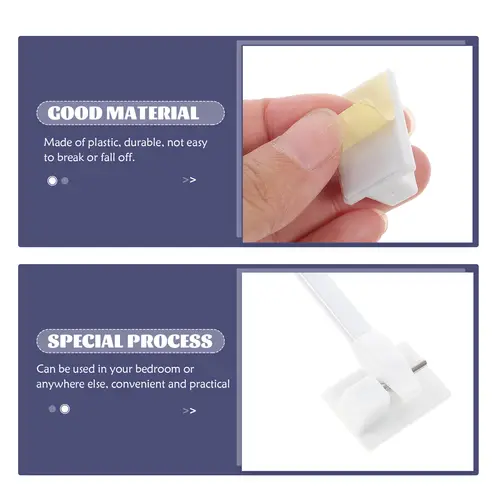 2pcs Extendable Adhesive Curtain Rod Adjustable Plastic Tension Rod No Drill Installation For Bedroom Bathroom Home Hotel Decor - Image 3