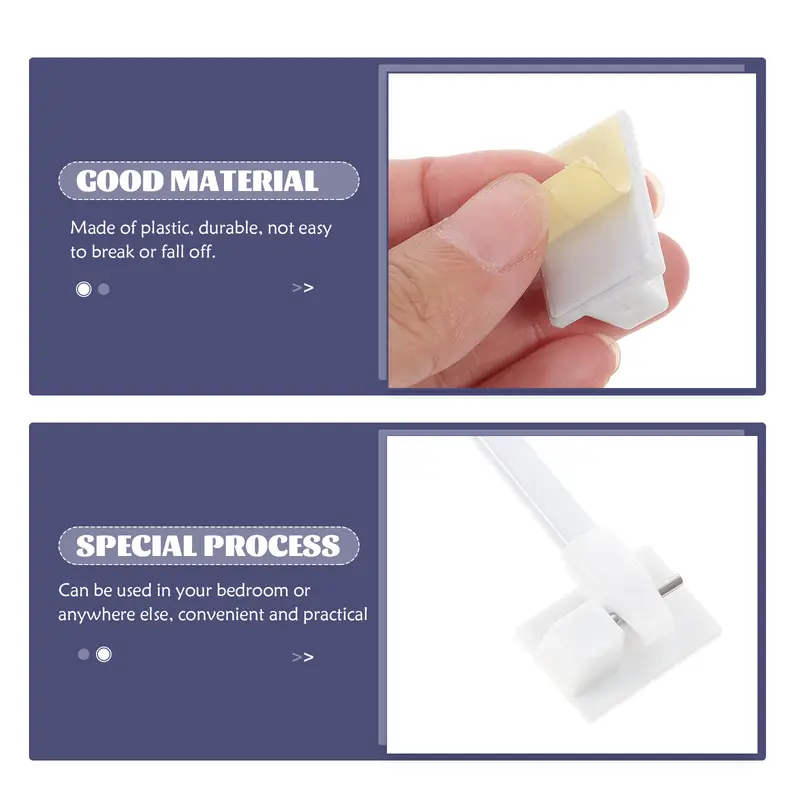 2pcs Extendable Adhesive Curtain Rod Adjustable Plastic Tension Rod No Drill Installation For Bedroom Bathroom Home Hotel Decor - Image 3