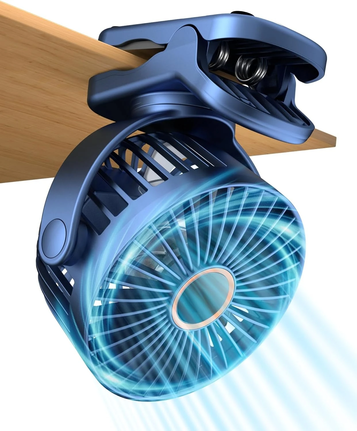 Portable Mini Fan, Strong Clamping Force, 360° Rotation, Three Speeds, Clip-on Stroller/desk/bedside/golf Cart/office Cooler