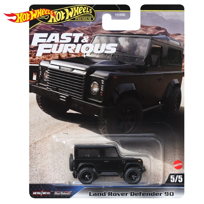 Mattel Hot Wheels PREMIUM Car Fast Furious Land Rover Defender 90 HNW46-G 2024 MIX3 1/64 Diecast Vehicle Model Toys Gift