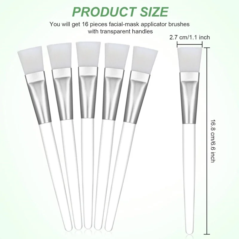 12 قطعة/المجموعة قناع الوجه فرش لينة الخشن شفافة كريستال قضيب الوجه قضيب فرشاة DIY بها بنفسك العناية بالبشرة صالون سبا أدوات ماكياج
