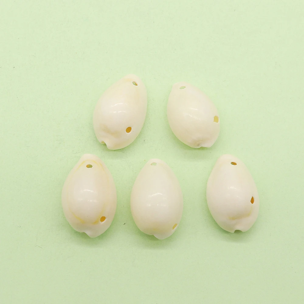 20 Pcs White Sea Shell Beads for Jewelry Making Natural Shell Charm Beads DIY Necklace Bracelet Accessories Jewelry Findings