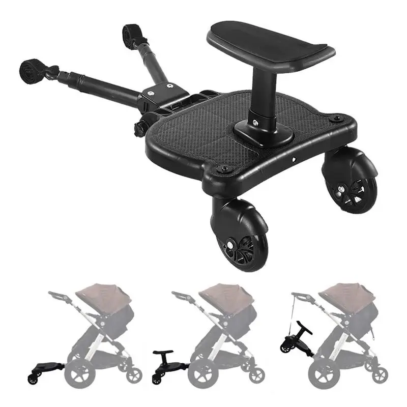 

Stroller Board Toddler Stroller Attachment Rider Board Stroller Wheel Ride Device With Removable Seat Glider Board For Stroller