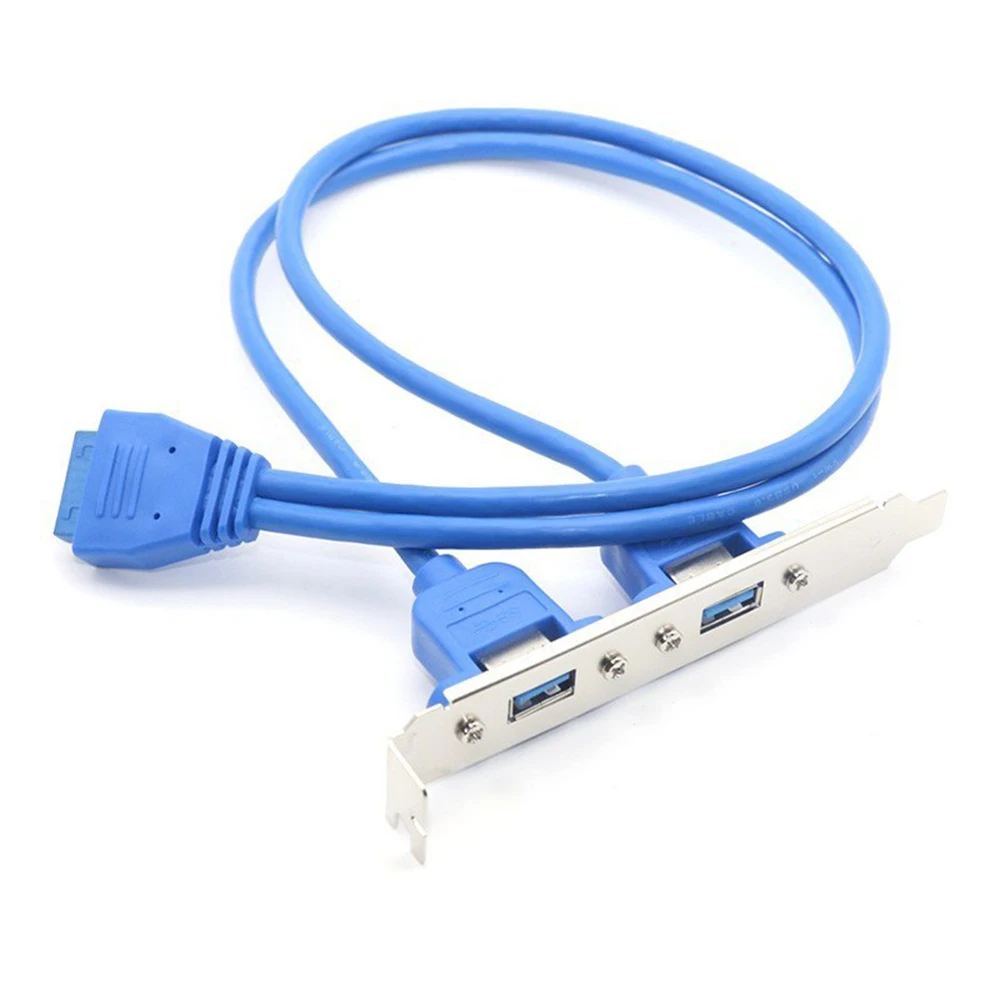 USB3.0 auf 20PIN Rückwand für PC Computer Motherboard mit Kabel 50CM Konverter USB Verlängerung Kabel Adapter für Desktop