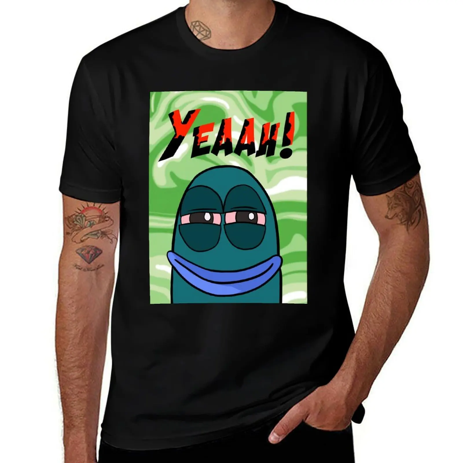 

Spongbob album cover T-Shirt T-shirts oversize new edition funny meme t-shirts t shirts for men