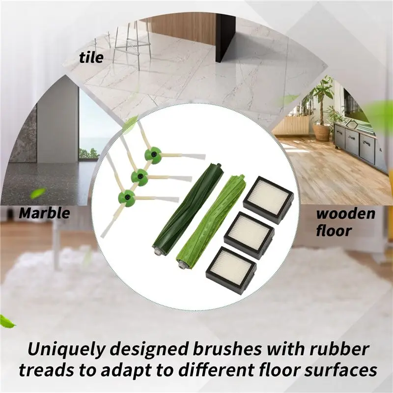 ABGG-For Irobot Roomba I3 I3+ I7 I7+ I4 I6 I6+I8 I8+/Plus E5 E6 E7 J7 I E &J Series Vacuum Cleaner Parts Main Side Brush Filters
