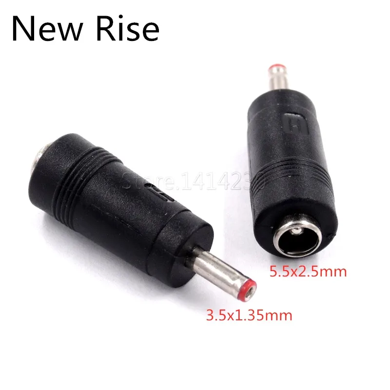 DC Power Adapter Connector Plug DC Conversion Head Jack Female 5.5*2.1mm Turn Plug Male 3.5*1.3mm