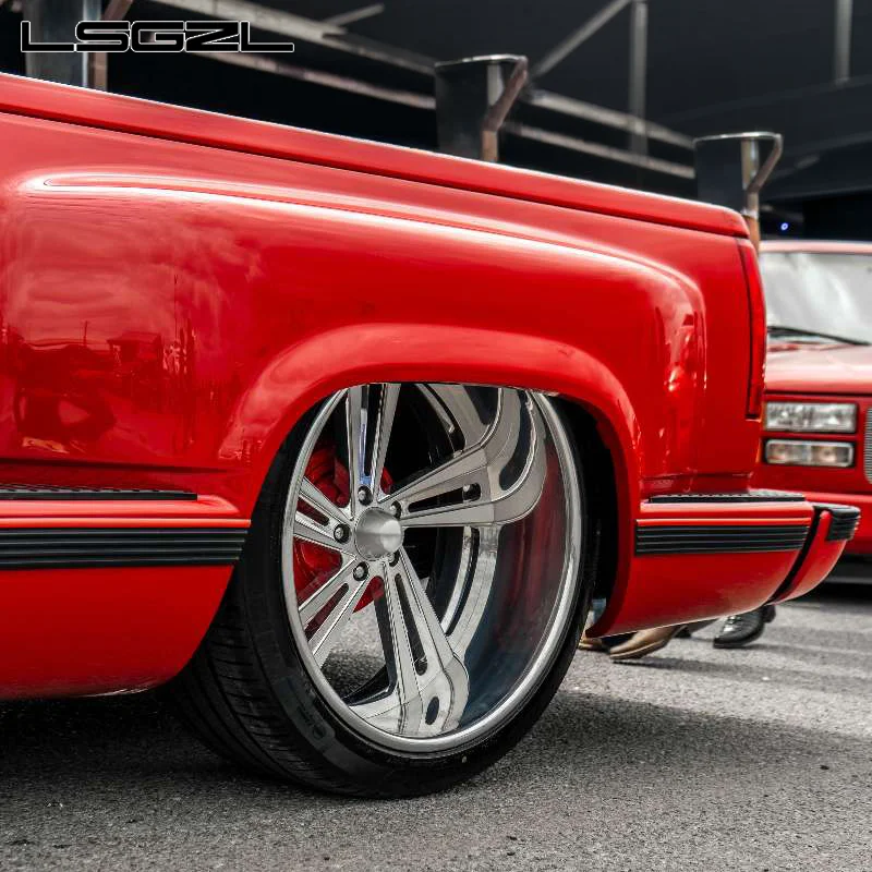 2/3 Piece Design Deep Concave Deep Dish Custom 5x114.3 5x120 5x127 5x130 Forged Alloy Rims 15-30 Inches for Chevrolet Cadillac
