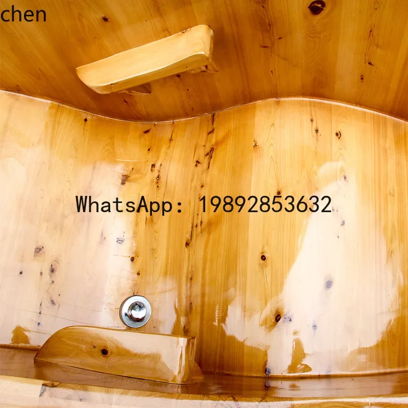 YFY  Reclining Bath Wooden Bucket Bath Bucket Adult Household Sweat Steaming Sauna Solid Wood Bath Basin
