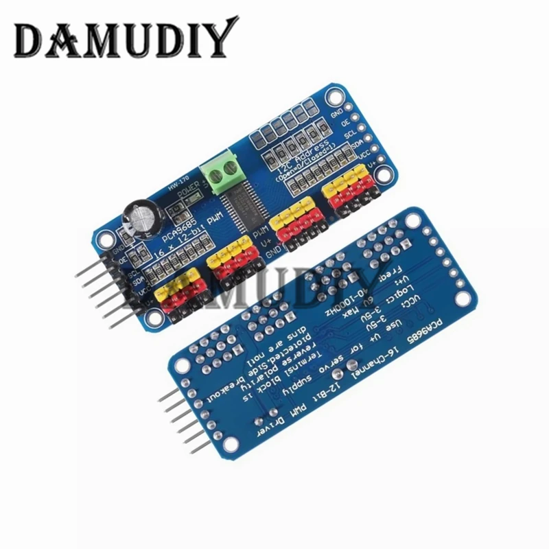 1-5pcs PCA9685 16 Channel 12-bit PWM Servo motor Driver I2C Module Robot