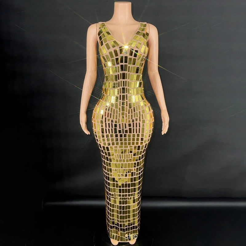 

Heavy Industry Sequins Concert Fashion Dress Company Annual Meeting Host Evening Dress Birthday Dinner One Size Fits All Dresses