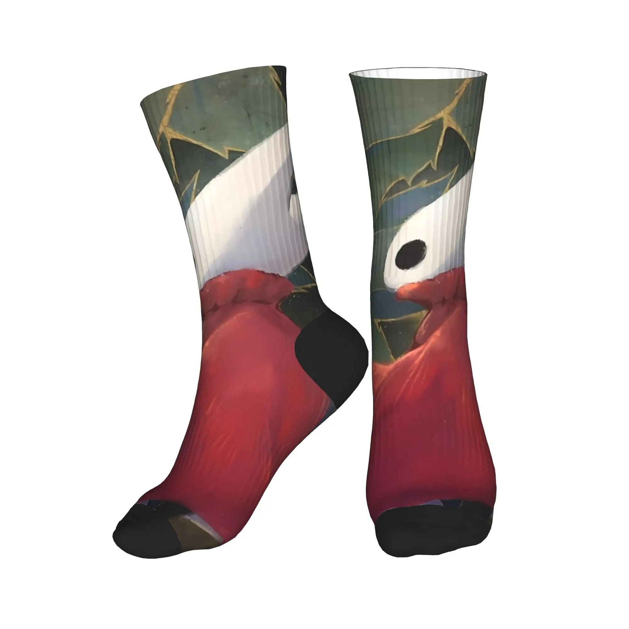 Men's Socks Hornet Hollow Knight Game White Flower Stockings Anti Sweat Soft Breathable Socks Autumn Funny Design Outdoor Socks