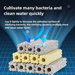 Nano bacteria house fish tank filter material fish pond water purification system nitrification culture bottom filter material