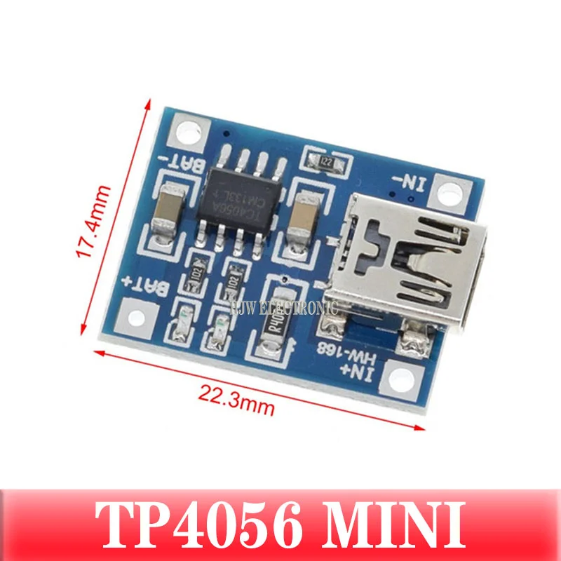 1PCS type-c/Micro USB 5V 1A 18650 TP4056 Lithium Battery Charger Module Charging Board With Protection Dual Functions 1A Li-ion