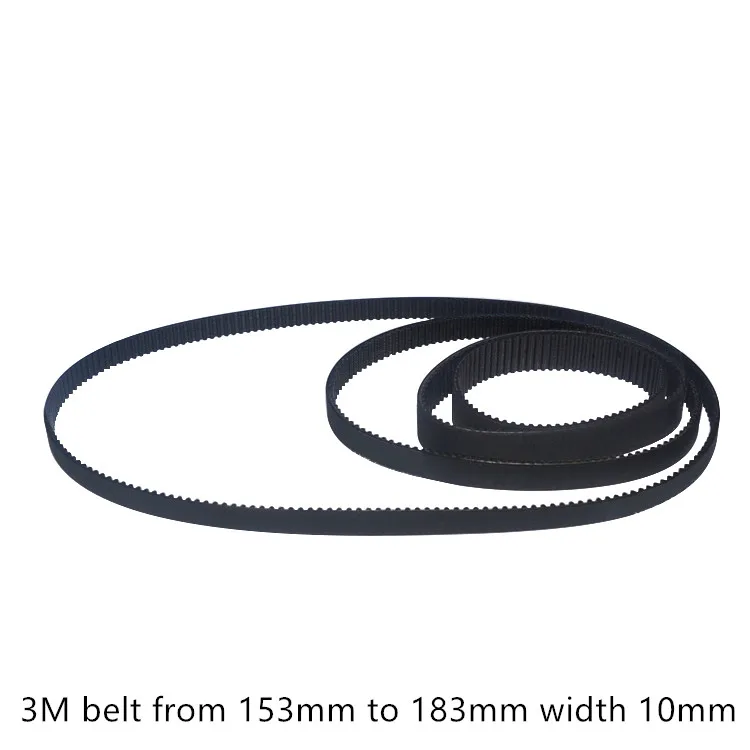 LINK CNC HTD 3M Timing belt length from 153mm to 183mm width 10mm Rubber HTD3M synchronous 153-3M 183-3M closed-loop