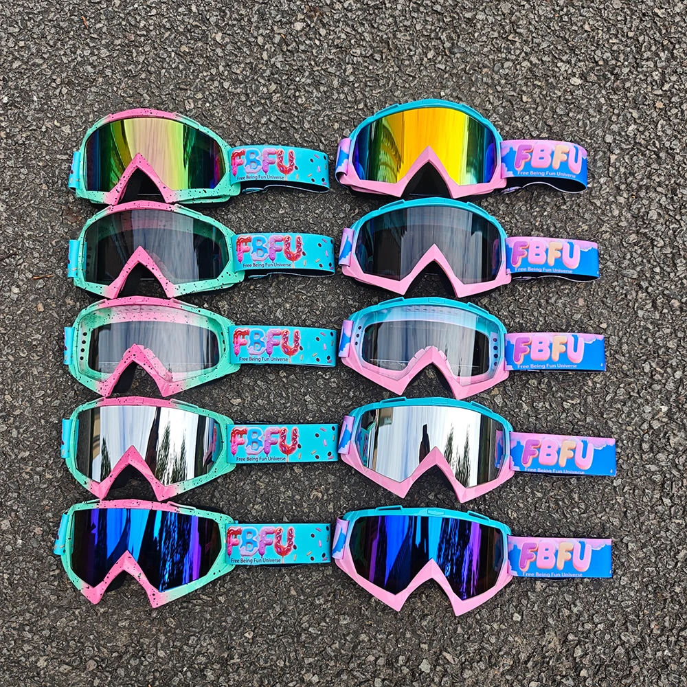 FBFU Fashion Four Seasons Occhiali da sci - Lenti HD, Protettivo Traspirante Uomo Donna Neve Sport di montagna