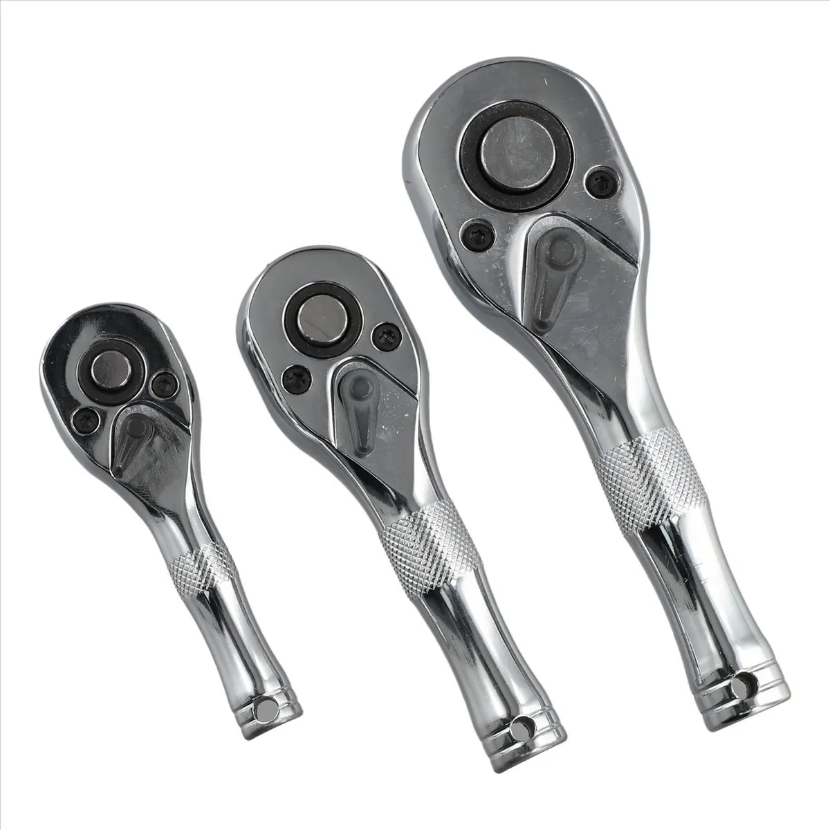 (ABGQ) 72 Teeth Quick Socket Mini Ratchet Wrench 1/4 3/8 1/2 Big Medium Small Fly Two-Way Horns Short Handle Repair Hand Tools
