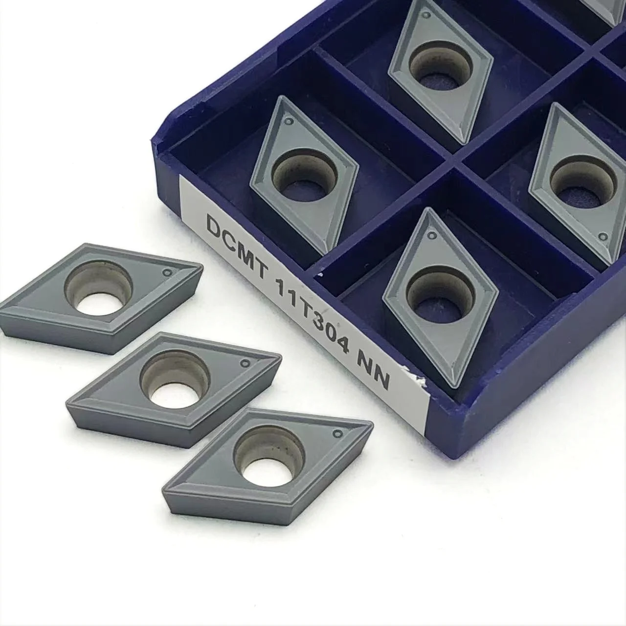 شفرة طحن كربيد CNC ، Dcmt 11t304 nn-PVD ، 10