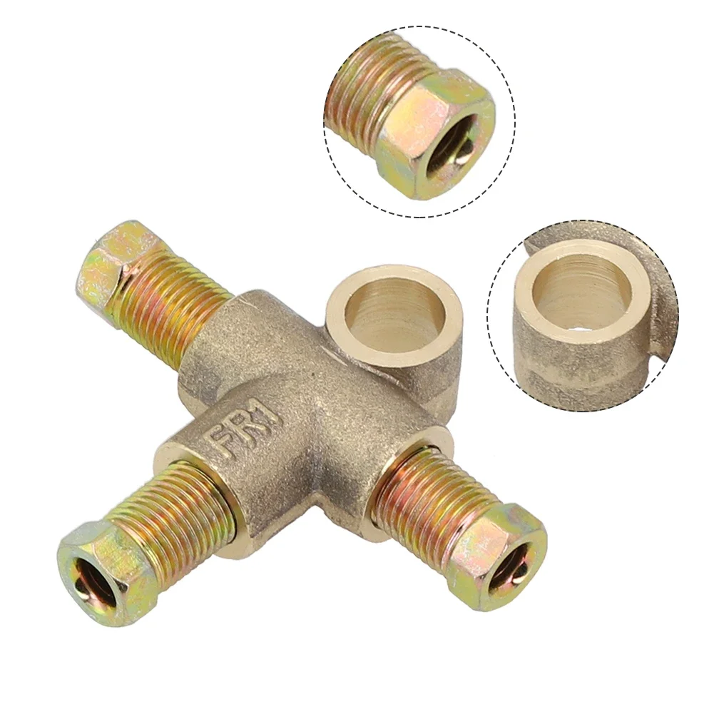 Brand New Replacement Useful High Quality Brake Pipe Fittings Tee T Piece UNF 24 TPI 3/16 Pipe 3/8