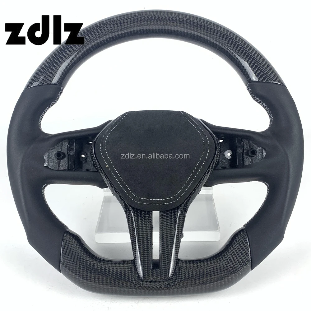 

Q50 Q60 Steering Wheel Custom Smooth Leather Carbon Fiber Steering Wheel For Infiniti G37 G35 qx50 qx30 Q70 Q60 Steering Wheel