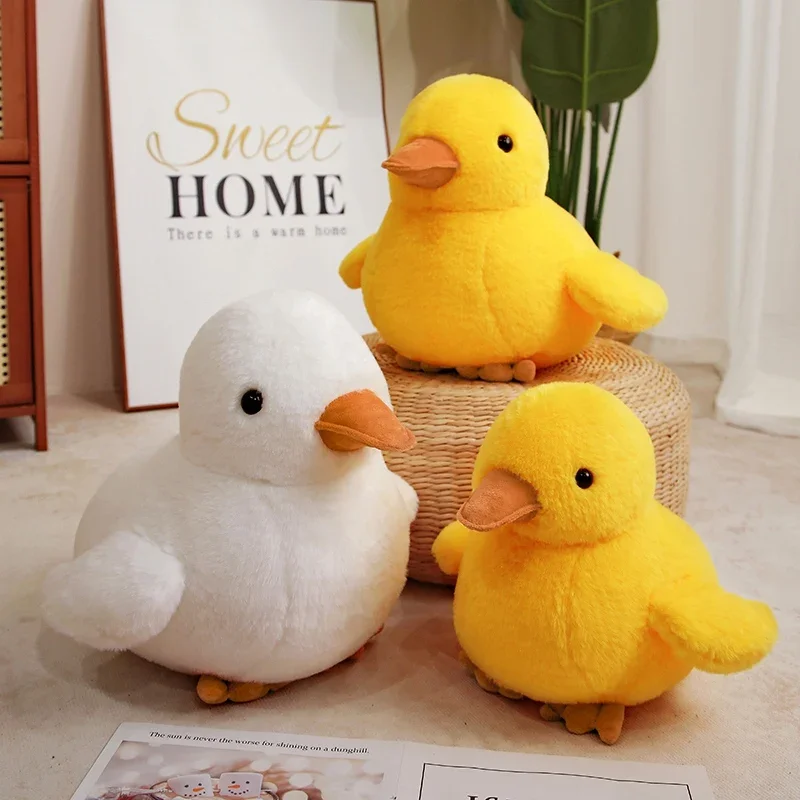 Cute Simulation Duck Plush Toy Soft Stuffed Animal Kawaii Yellow Duck Goose Pillow Funny Doll Toys for Kids Girls Birthday Gift