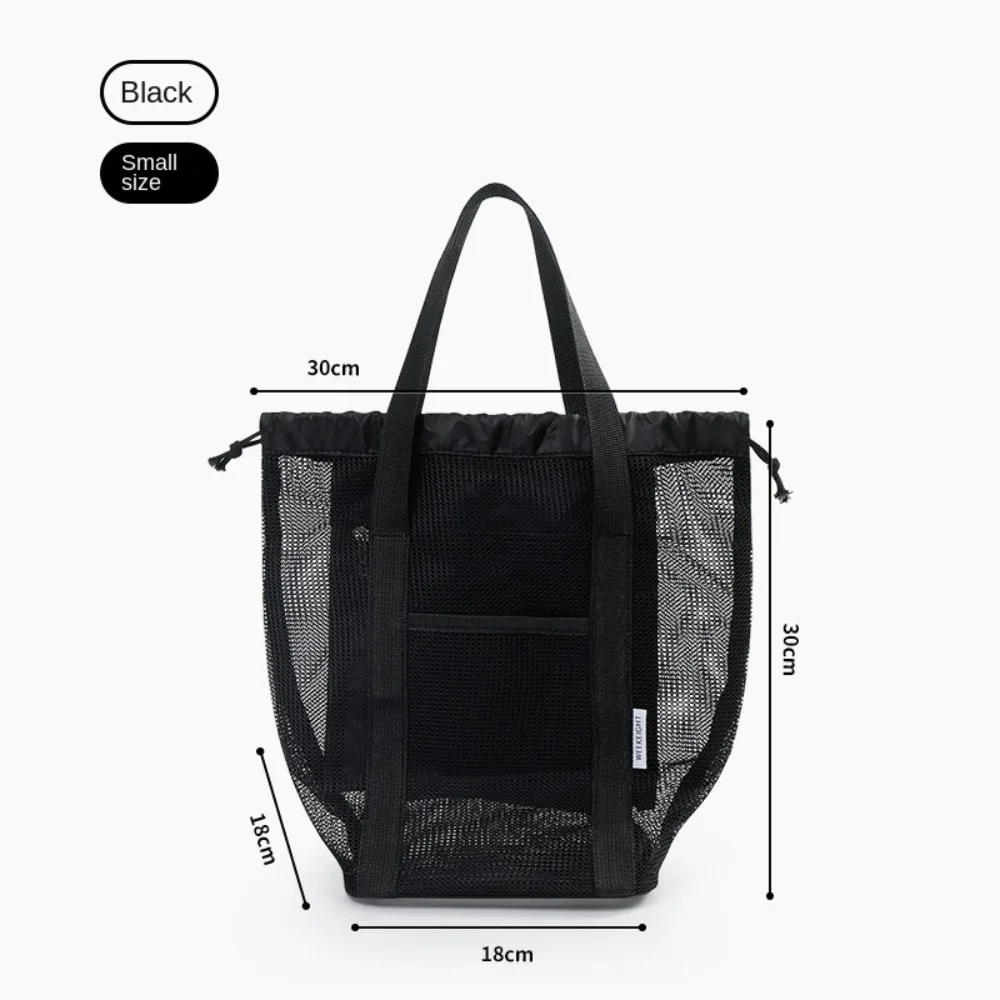 

New Portable Handbag Mesh Large Capacity Bath Bag Mesh Wash Bag Outdoor