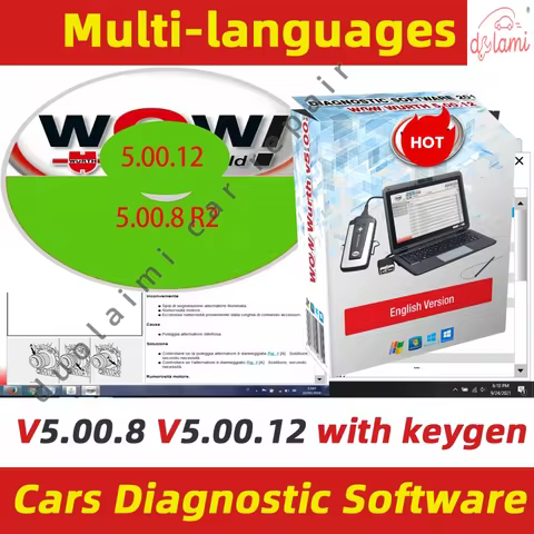 WOW 5.00.12 France WOW 5.00.8 R2 With Keygen cars Diagnostic software inspection tools ECU Diagnostic Tool auto Repair interfac
