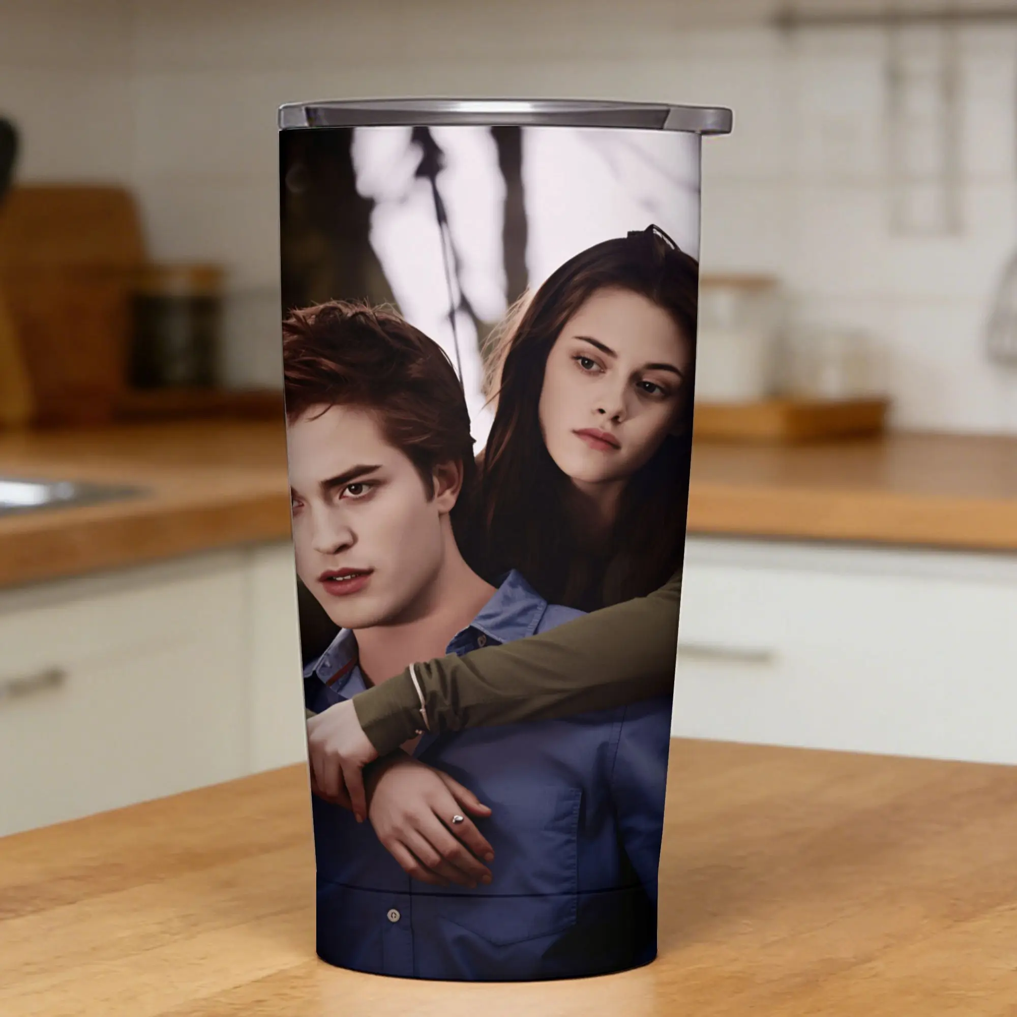 Edward Cullen Tumbler  Driving Large Car Mugs Heat Preservation Hot Drinks Milk Tea Water Bottle,