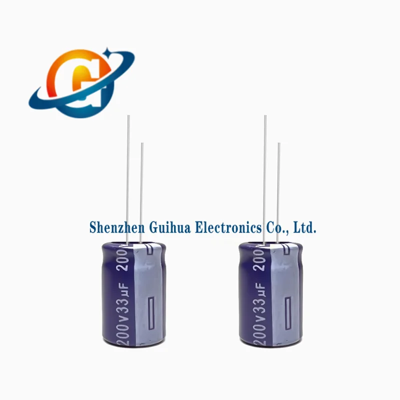 5pcs 200V33uf Brand New Genuine Long Life Electrolytic Capacitor Volume 10x16MM