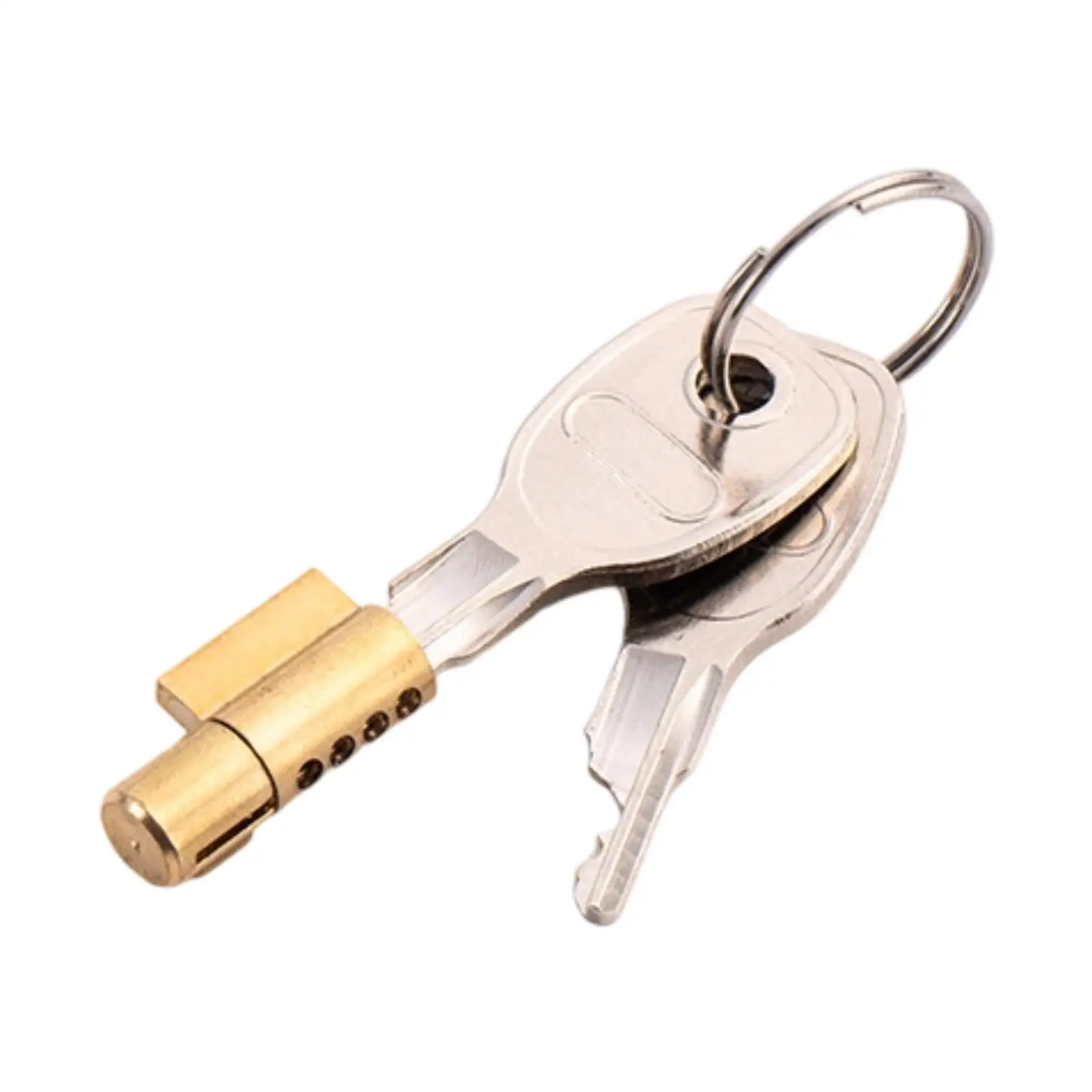 Trailer Hitch Lock Cylinder, 2 Keys, 0.28 Inch Pin Diameter, Robust Anti-theft