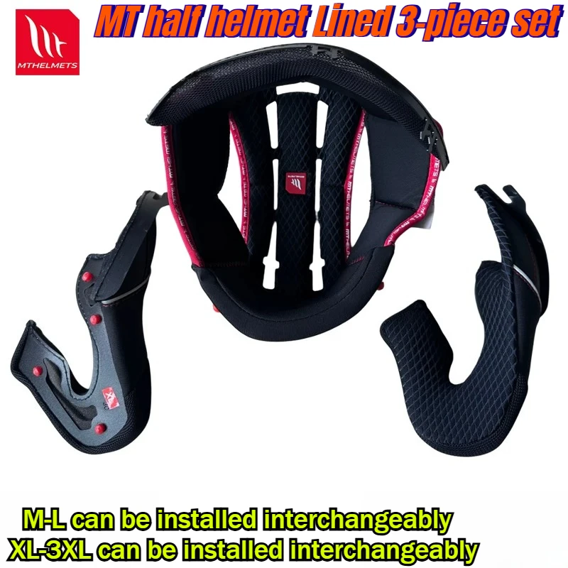 MT Helmet Lined Interstellar Double Mirror Half Helmet Original Accessories Lens Base Support Windshield Lens Tail accessories