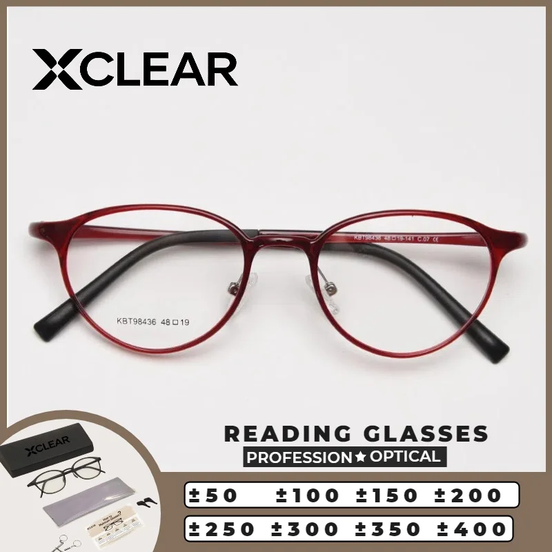 

Очки XCLEAR оптические, с защитой от синего света, прогрессивные, для коррекции близорукости, для чтения, круглые, под черепаховый панцирь, унисекс, ультралегкие