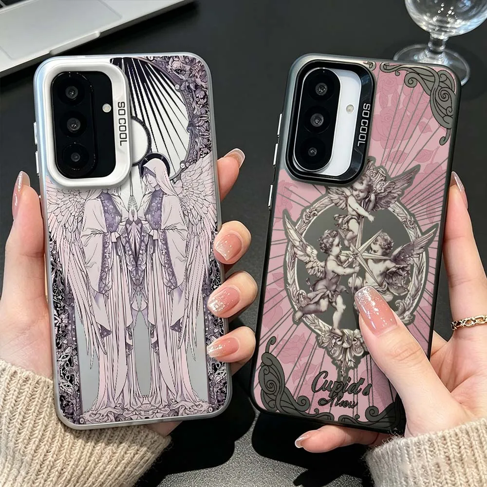 Two Angels Halo Art Phone Case For Samsung Galaxy A26 A25 A24 A23 A22 A21s A20s A16 A15 A14 A13 A12 A11 A06 A05 A04 A03