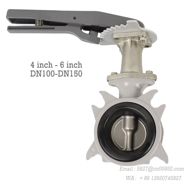 Válvula de mariposa de oblea con mango de aleación de aluminio TOYO Original de Japón 10ALM-N-LUE DN100-DN150 placa de acero inoxidable anticondensación