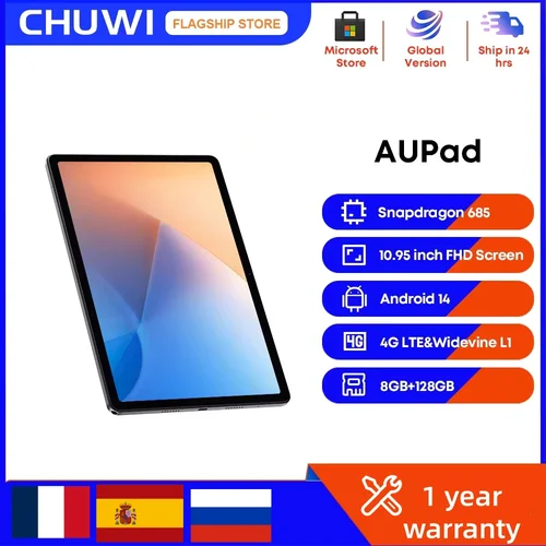 Chuwi Tablet Aupad Android 14 Tabletas 10,95 ""Fhd +
